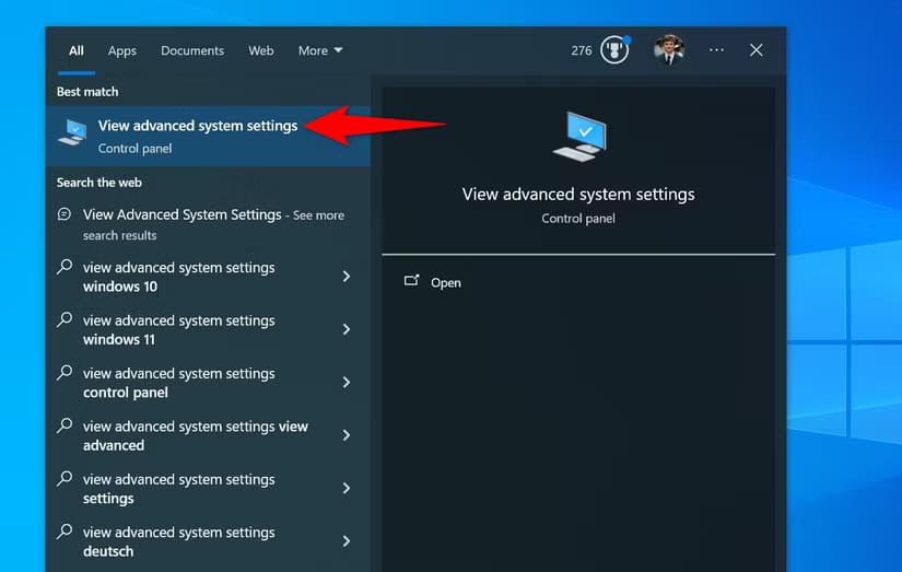 15-access-windows-advanced-system-settings تمكين واستخدام ADB اللاسلكي على هاتف Android بسهولة