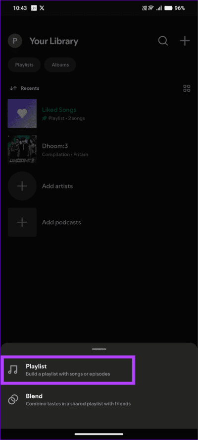 15-select-playlist كيفية جعل Spotify يستخدم بيانات جوال أقل