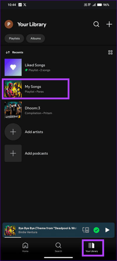 20-open-created-playlist كيفية جعل Spotify يستخدم بيانات جوال أقل
