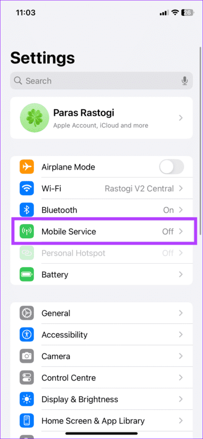 24-select-mobile-service كيفية جعل Spotify يستخدم بيانات جوال أقل