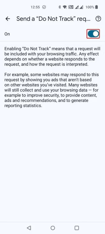 6-chrome-mobile-enable-do-not-track طرق تفعيل خاصية عدم التتبع في متصفحات الويب لضمان خصوصيتك