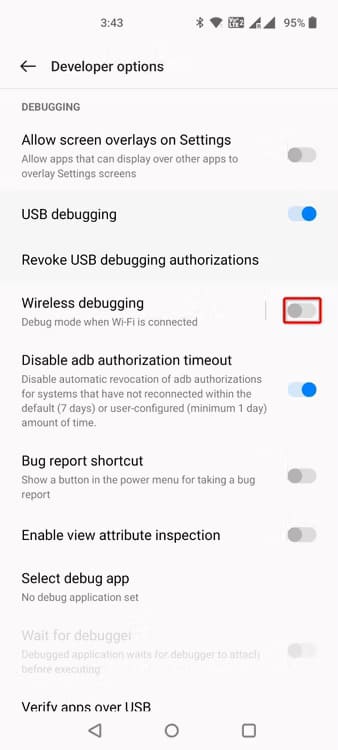 7-android-enable-wireless-debugging تمكين واستخدام ADB اللاسلكي على هاتف Android بسهولة