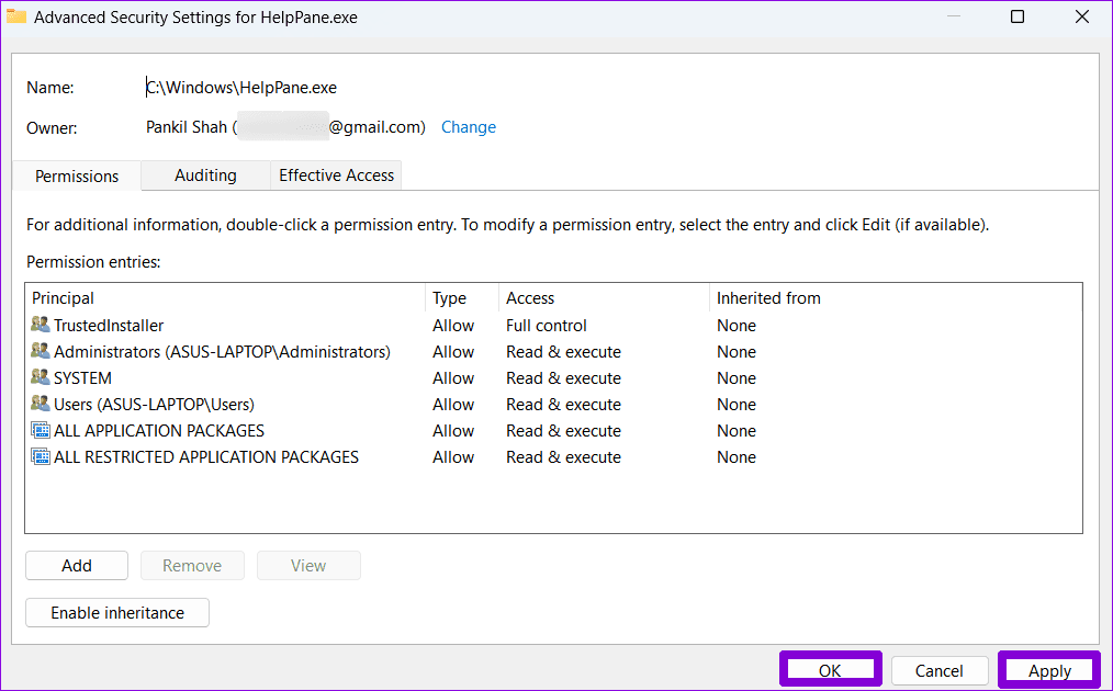 Change-HelpPane-Owner-on-Windows 3 إصلاحات لمشكلة "كيفية الحصول على المساعدة في Windows" تظهر باستمرار
