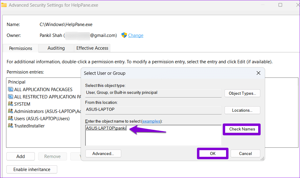 Change-HelpPane-Ownership-on-Windows 3 إصلاحات لمشكلة "كيفية الحصول على المساعدة في Windows" تظهر باستمرار