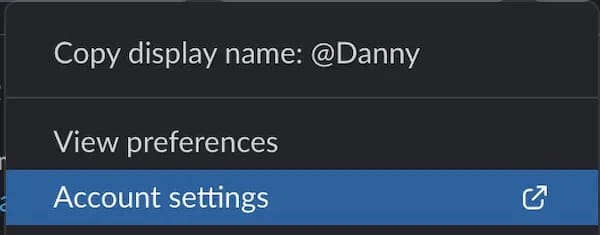 Slack-Account-Settings كيفية الانضمام ومغادرة مساحة عمل Slack بسهولة