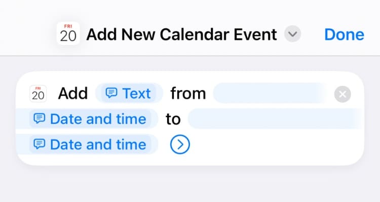 add-a-new-event-to-calendar-iphone-shortcut أفضل اختصارات زر الإجراء على iPhone لتحسين استخدامك اليومي
