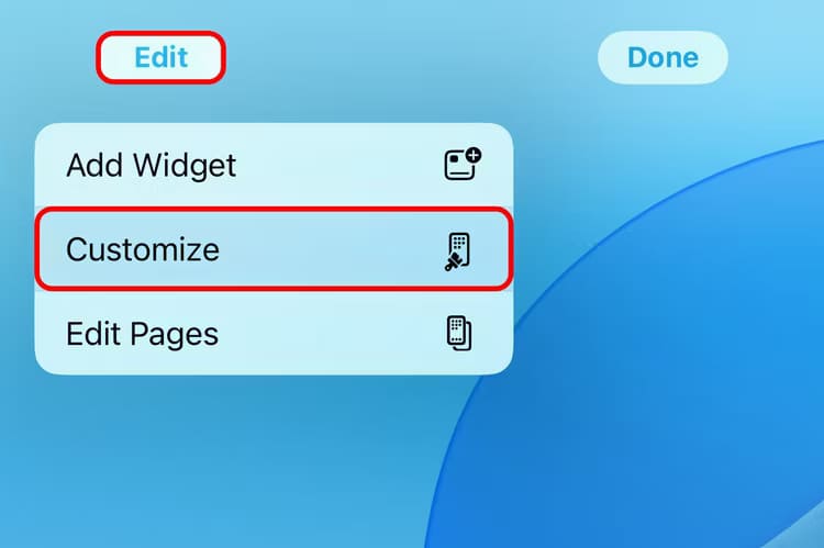 apple-ios-18-home-screen-edit-mode-customize-option-selected-annotation اكتشف كيفية إخفاء أسماء التطبيقات على شاشة iPhone الرئيسية بكل سهولة