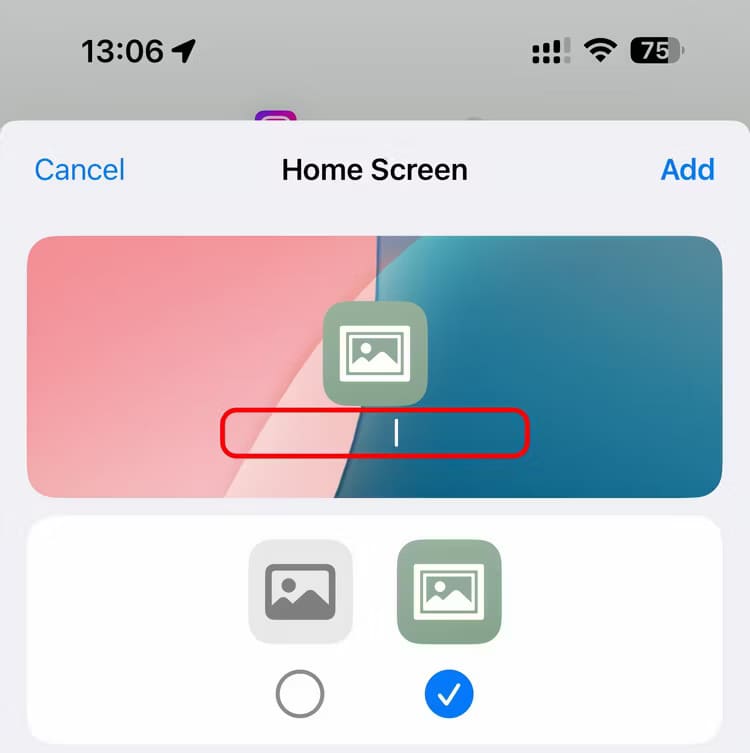 apple-ios-18-shortcuts-open-app-automation-save-to-home-screen-type-name-annotation اكتشف كيفية إخفاء أسماء التطبيقات على شاشة iPhone الرئيسية بكل سهولة