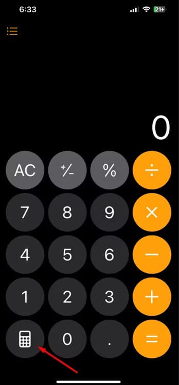 calculator-icon-in-the-calculator-app اكتشف الميزات المخفية في iOS 18 التي ستغير تجربتك