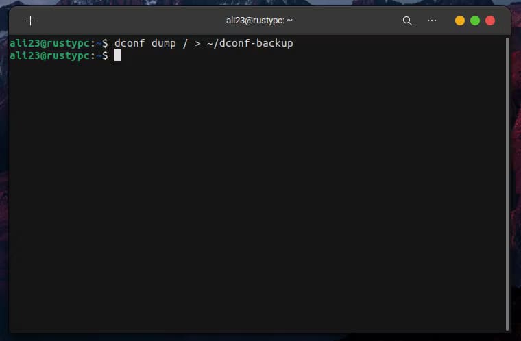 creating-a-backup-of-ubuntu-settings-using-dconf إعادة تعيين أوبونتو للإعدادات الافتراضية مع الحفاظ على بياناتك