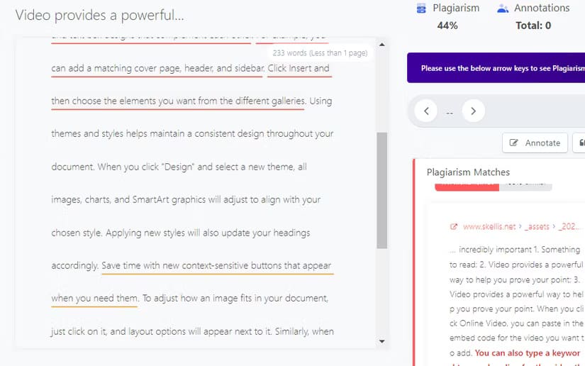 quetext-palagarism كيفية استخدام Microsoft Word للتحقق من الانتحال بشكل فعال