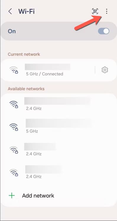 samsung-wifi-open-additional-settings-menu أفضل الطرق لتعزيز اتصال Wi-Fi على هواتف Samsung Galaxy