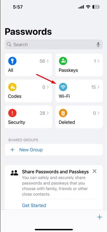 wi-fi-option-in-the-passowrds-app اكتشف الميزات المخفية في iOS 18 التي ستغير تجربتك