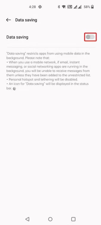 1-android-enable-data-saver أفضل الطرق لتقليل استهلاك البيانات على هاتف Android