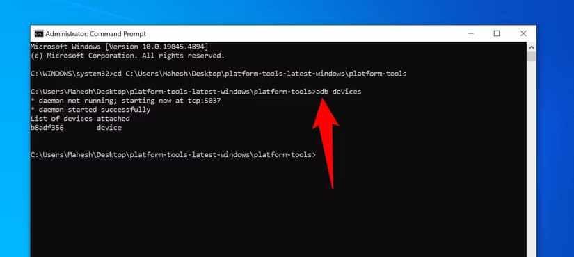 16-adb-devices-command تثبيت تطبيقات متعددة دفعة واحدة على أجهزة Android بسهولة