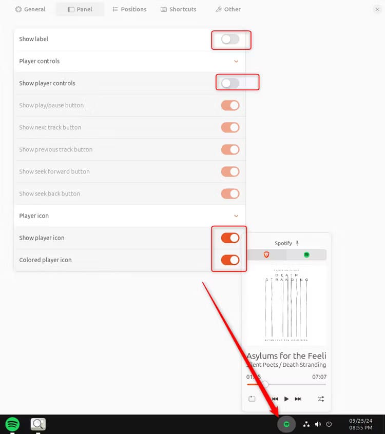 18b-tweaking-media-control-settings خطوات بسيطة لتحويل مظهر Ubuntu إلى Windows 11 بسهولة