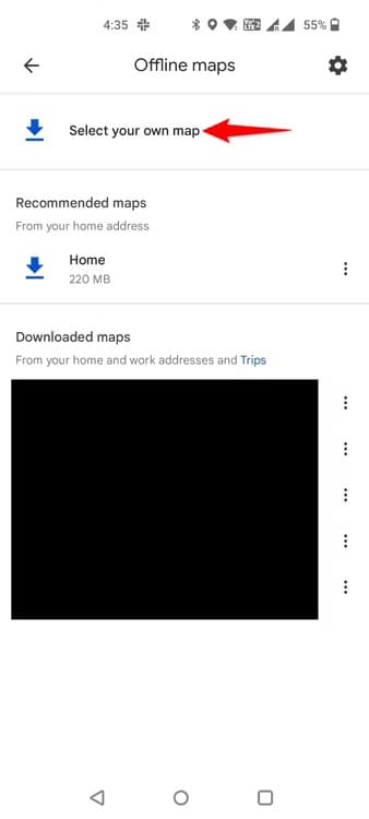 19-google-maps-select-map أفضل الطرق لتقليل استهلاك البيانات على هاتف Android
