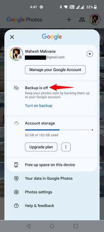 2-google-photos-backup-settings أسهل طريقة لحفظ الصور والفيديوهات على Google Photos من هاتف Android