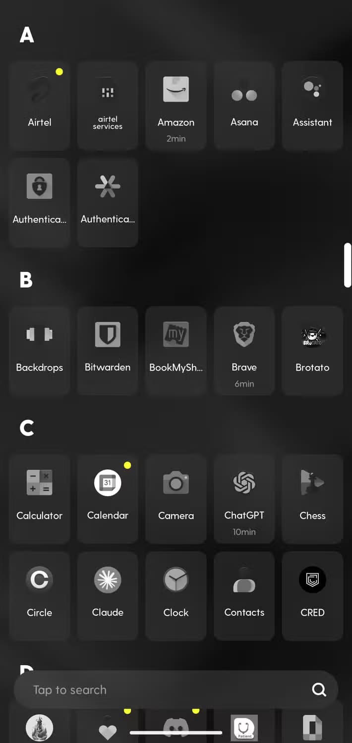 2-ratio-launcher-app-drawer أفضل إعدادات لتعزيز إنتاجيتك على هاتف Android