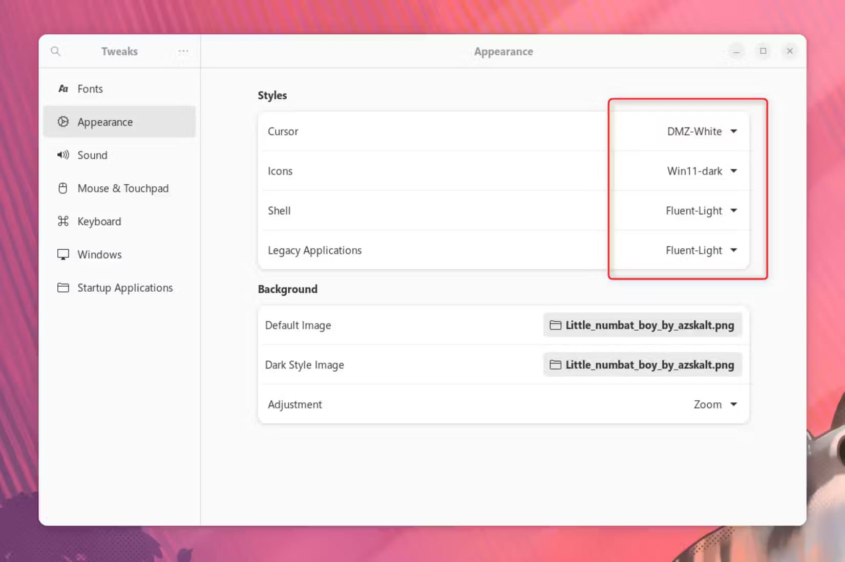 20-gnome-tweaks-appearance-fine-tuning خطوات بسيطة لتحويل مظهر Ubuntu إلى Windows 11 بسهولة