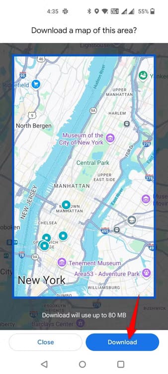 20-google-maps-download-map أفضل الطرق لتقليل استهلاك البيانات على هاتف Android