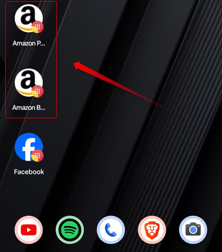 3-two-instances-of-amazon خطوات بسيطة لتحويل موقع الويب إلى تطبيق Android سهل الاستخدام