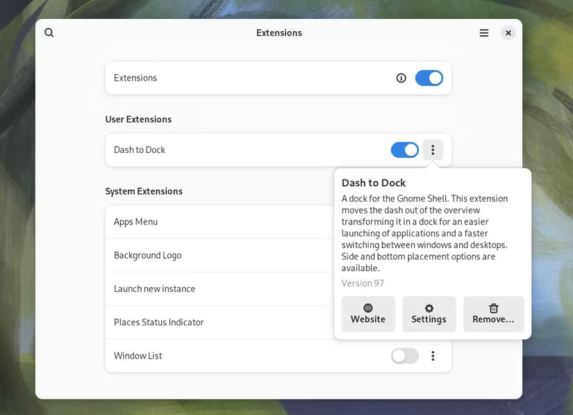 3 أفضل الملحقات التي أستخدمها لتحسين تجربة GNOME على Linux