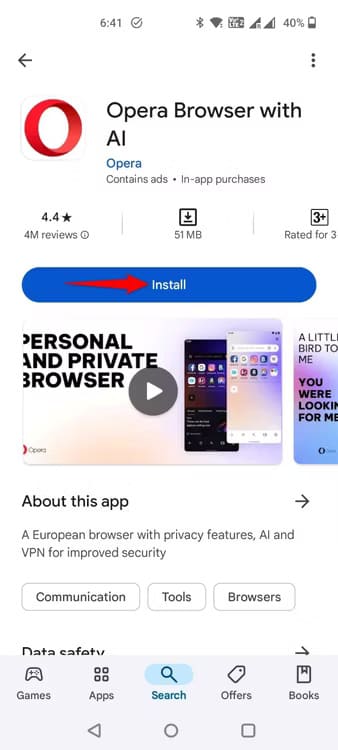 6-install-opera-browser تثبيت تطبيقات متعددة دفعة واحدة على أجهزة Android بسهولة