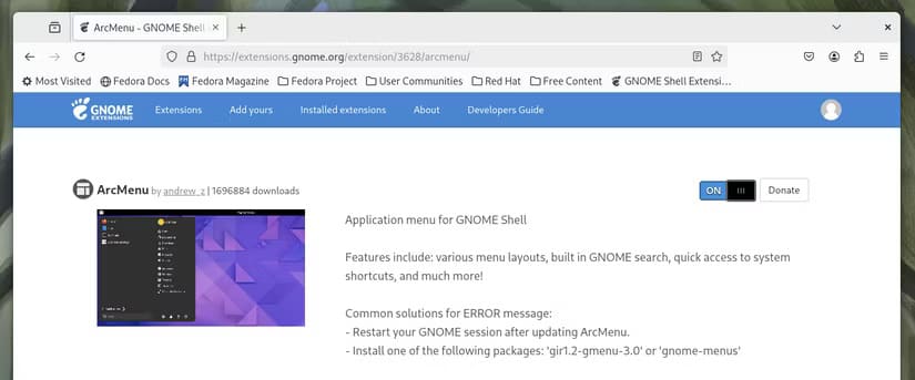 6 أفضل الملحقات التي أستخدمها لتحسين تجربة GNOME على Linux