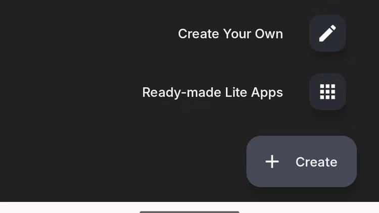 6a-hermit-create-button خطوات بسيطة لتحويل موقع الويب إلى تطبيق Android سهل الاستخدام