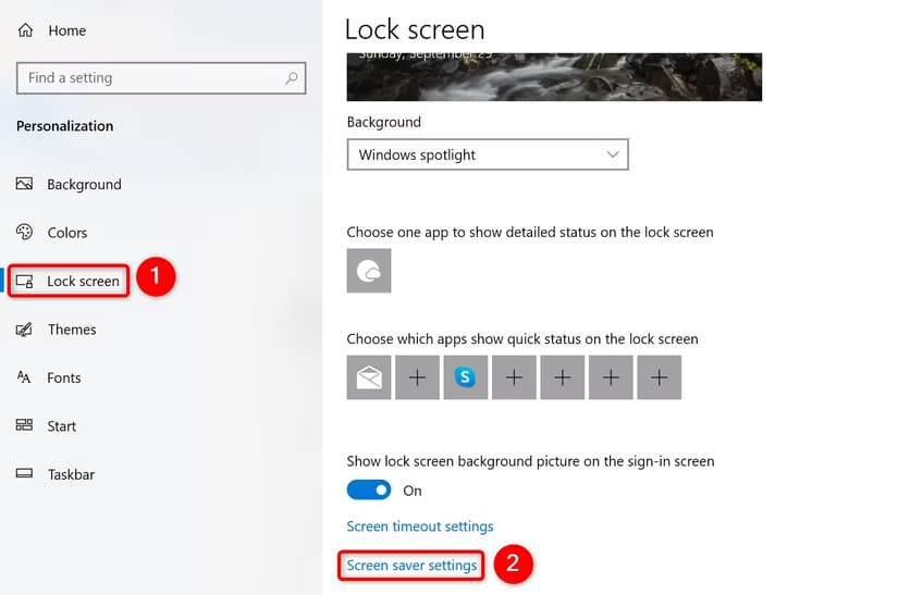 7-windows-10-screensaver-settings كيفية منع Windows 11 أو Windows 10 من قفل نفسه