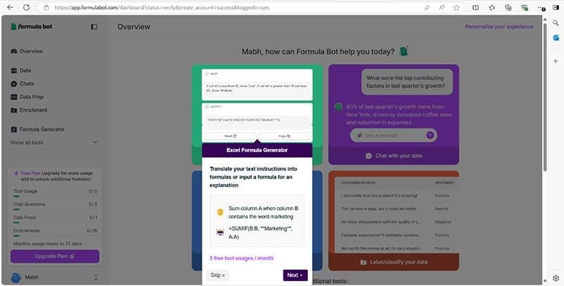 Best-Copilot-AI-Alternatives-for-MS-Office-for-Excel-—-Formula-Bot أفضل 5 بدائل لـ Copilot AI لـ MS Office