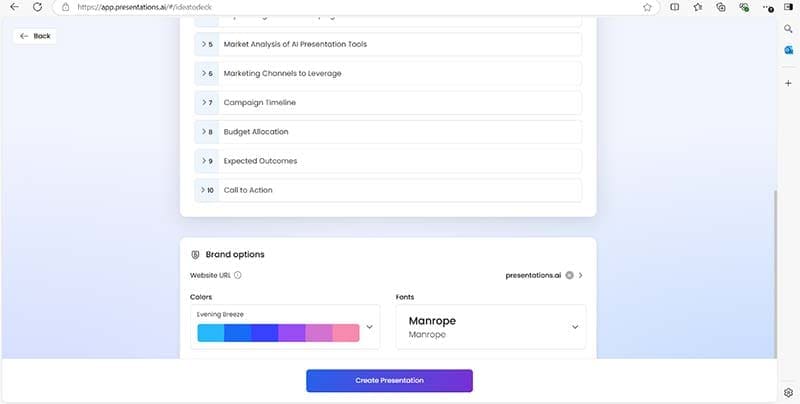 Best-Copilot-AI-Alternatives-for-MS-Office-for-PowerPoint-—-Presentations.AI-3 أفضل 5 بدائل لـ Copilot AI لـ MS Office