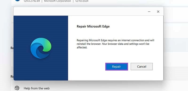 Repair-Microsoft-Edge-4 أفضل الحلول لإصلاح مشكلة الاتصال في Microsoft Edge