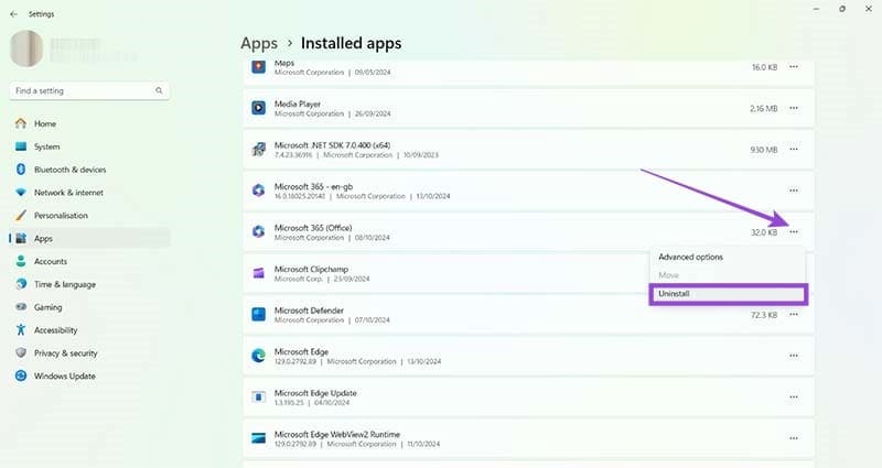 Uninstall-and-Reinstall-Microsoft-Office-4 حلول فعالة لمشكلة المنتج غير المرخص في Microsoft Word