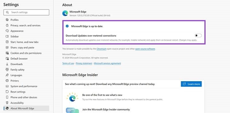 Update-Your-Browser-2 أفضل الحلول لإصلاح مشكلة الاتصال في Microsoft Edge