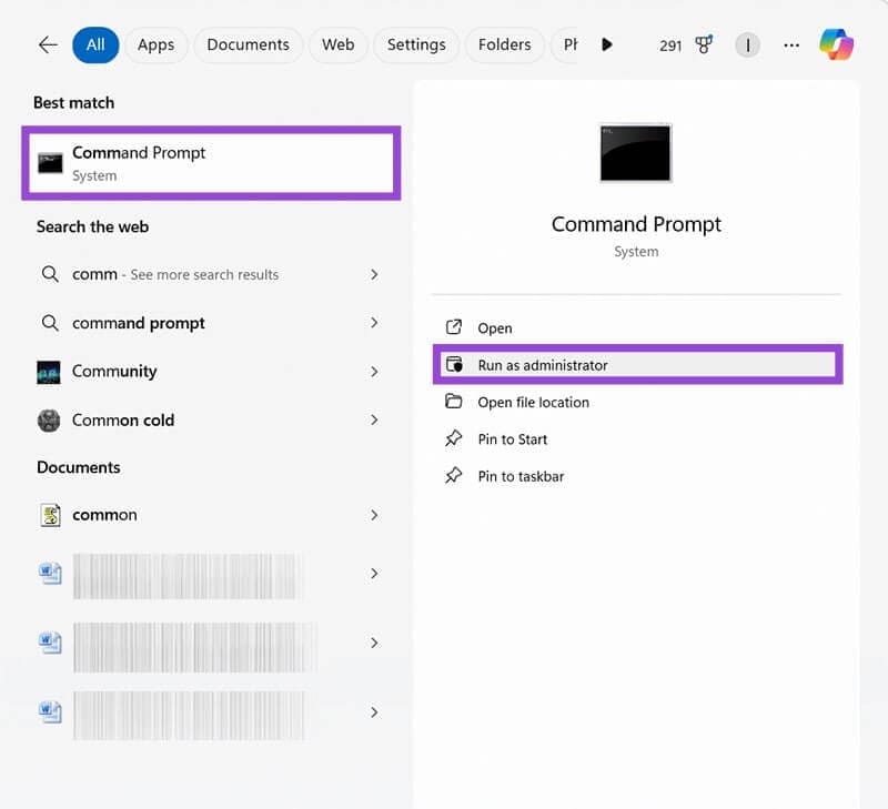 Use-Windows-System-File-Checker-1 حل مشكلة الخطأ 0x800ccc1a في Outlook بخطوات بسيطة