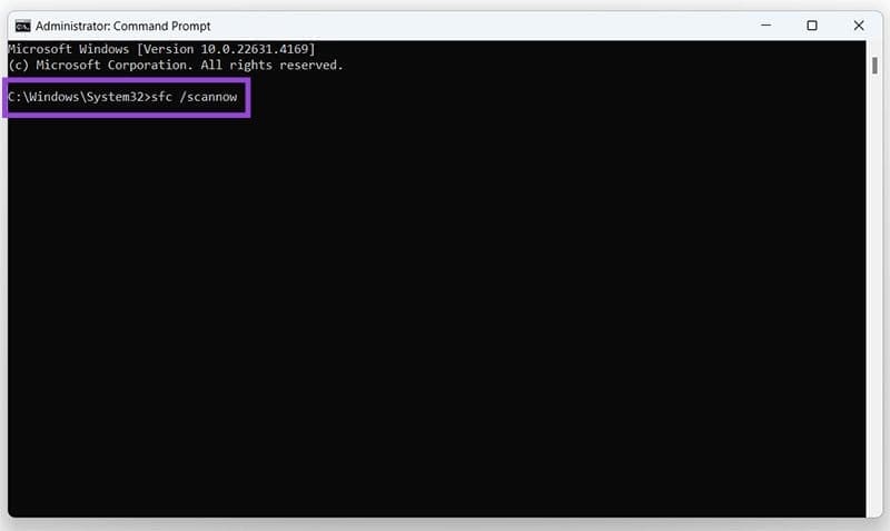 Use-Windows-System-File-Checker-2 حل مشكلة الخطأ 0x800ccc1a في Outlook بخطوات بسيطة