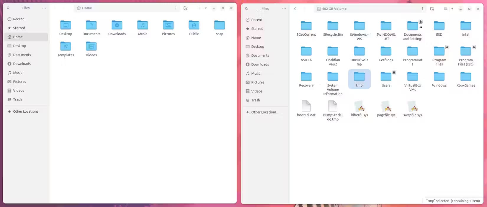 accessing-windows-files-from-linux 5 أشياء يمكنك القيام بها على Linux ولكن ليس على Windows