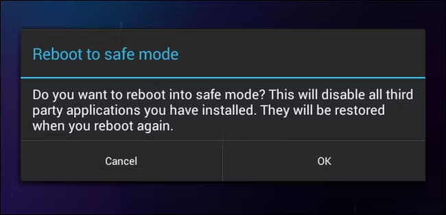 android-reboot-into-safe-mode حلول فعّالة لمشكلة وميض الشاشة على هواتف Android