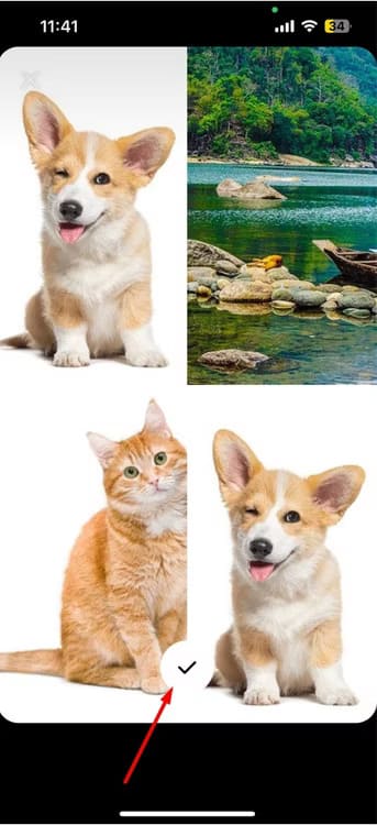 check-icon-in-instagram كيفية إضافة صور متعددة إلى قصة Instagram