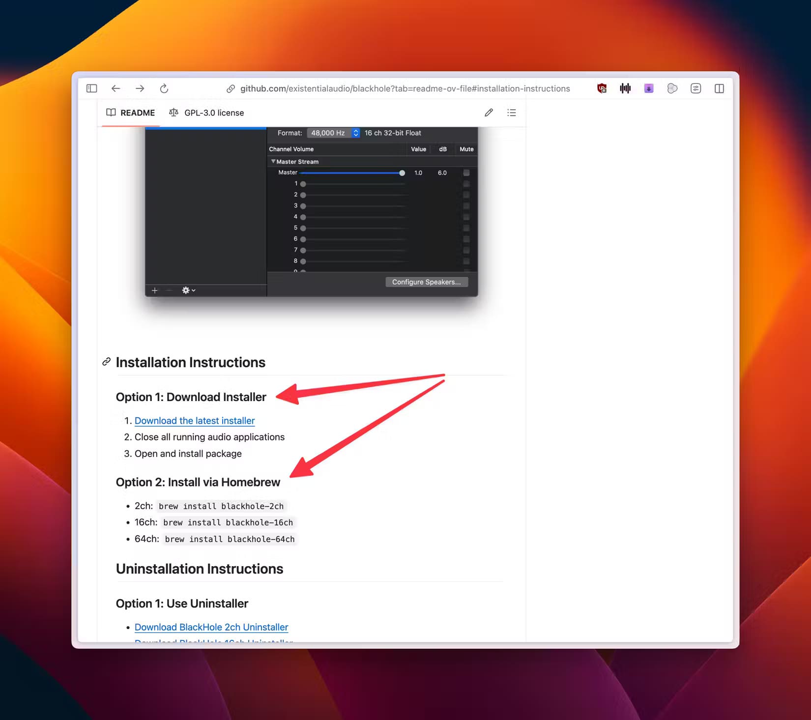 choose-one-of-blackhole-s-installation-options طرق سهلة لتسجيل الصوت على جهاز Mac دون تكلفة