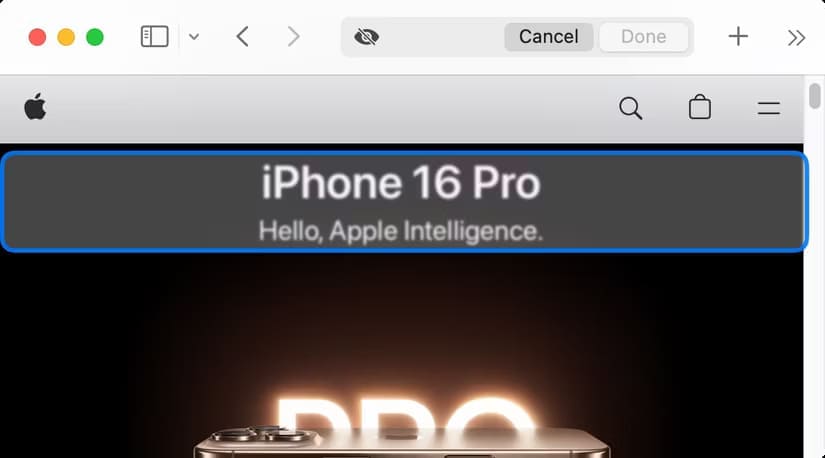 distracting-items-outline-2 كيفية استخدام ميزة Distraction Control في Safari لتنظيف صفحات الويب المزدحمة على Mac