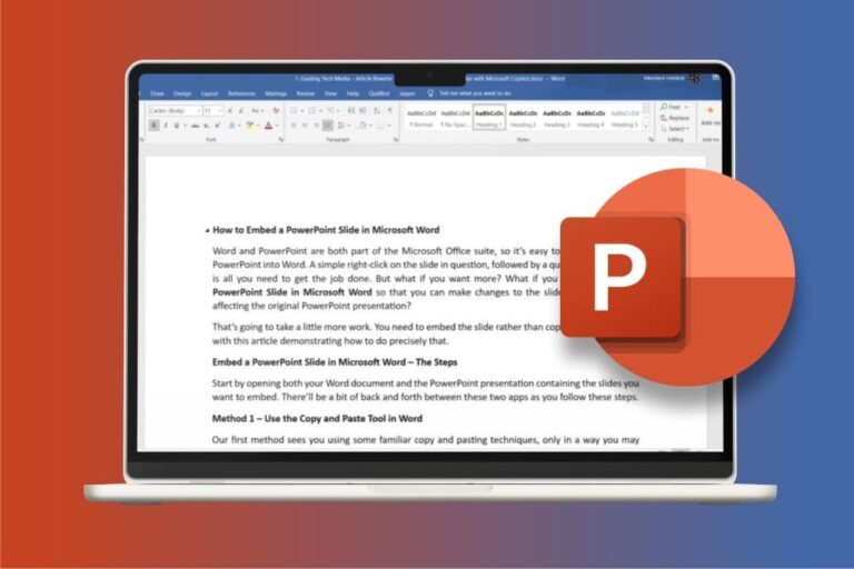 تضمين شريحة PowerPoint في مستند Word بسهولة واحترافية أحلى هاوم