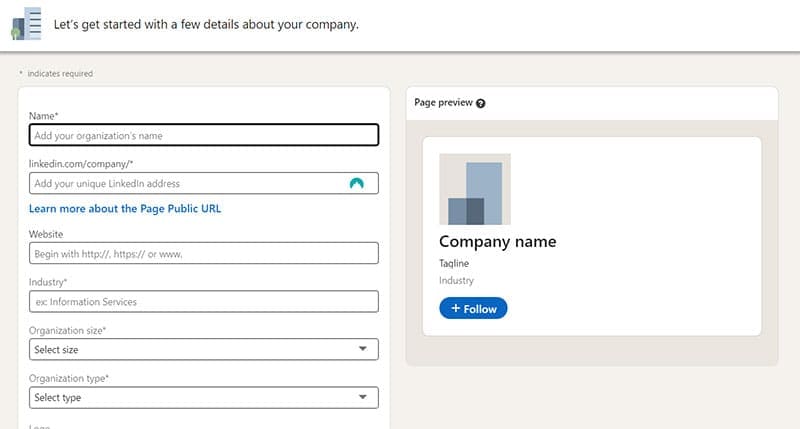how-to-create-a-linkedin-company-page-3 خطوات بسيطة لإنشاء صفحة شركة احترافية على LinkedIn