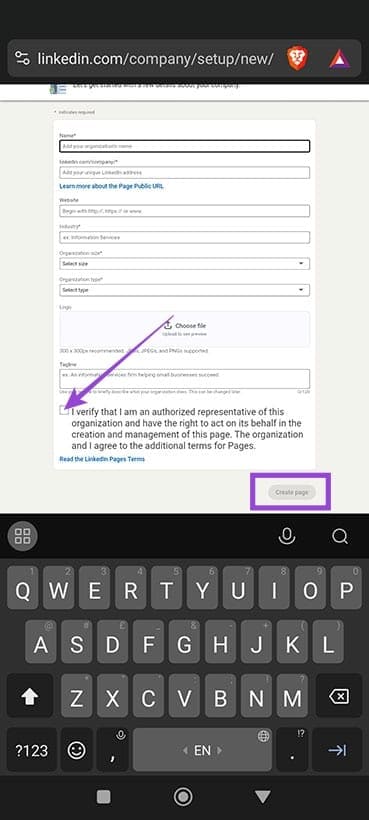 how-to-create-a-linkedin-company-page-on-mobile-3 خطوات بسيطة لإنشاء صفحة شركة احترافية على LinkedIn