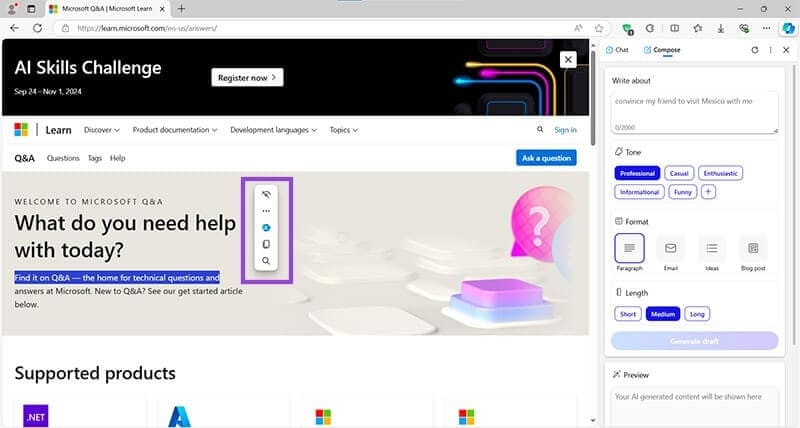 how-to-use-copilot-edge-6 اكتشف ميزات Copilot في Microsoft Edge