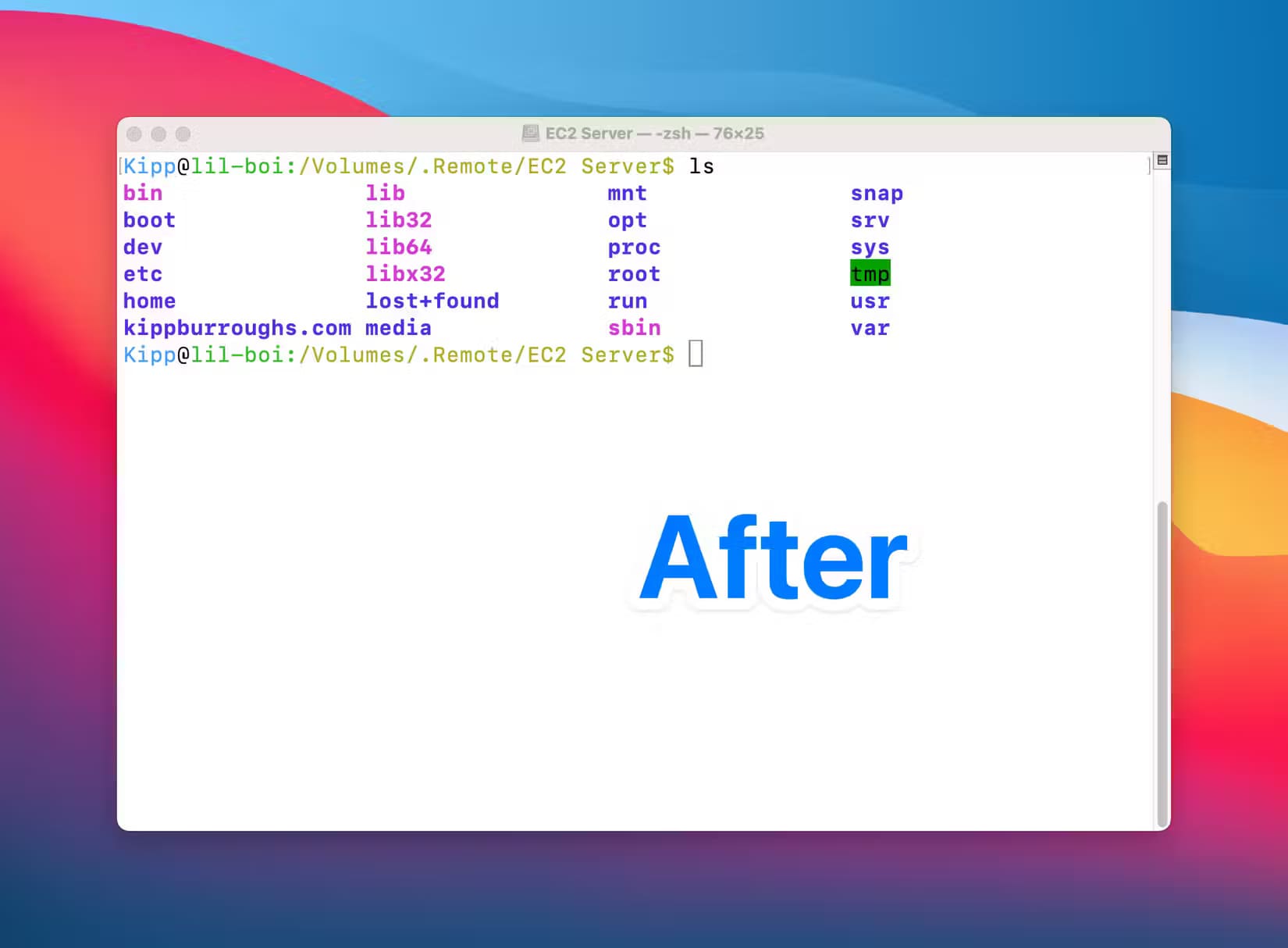 improved-terminal-output-with-color-coding استخدم الألوان مع Terminal في جهاز Mac لإضافة لمسة جمالية وتحسين الوظائف
