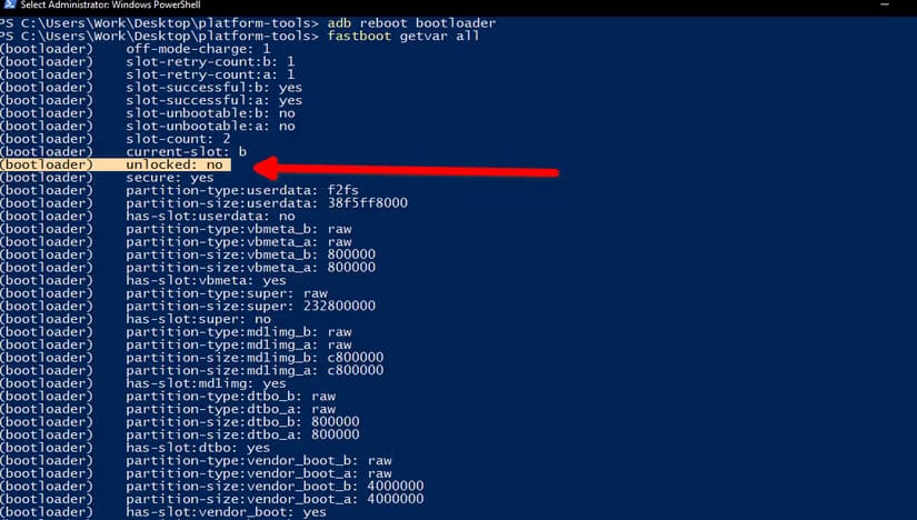 ksnip_20240828-110852 طريقة بسيطة لمعرفة ما إذا كان Bootloader هاتفك مفتوحًا
