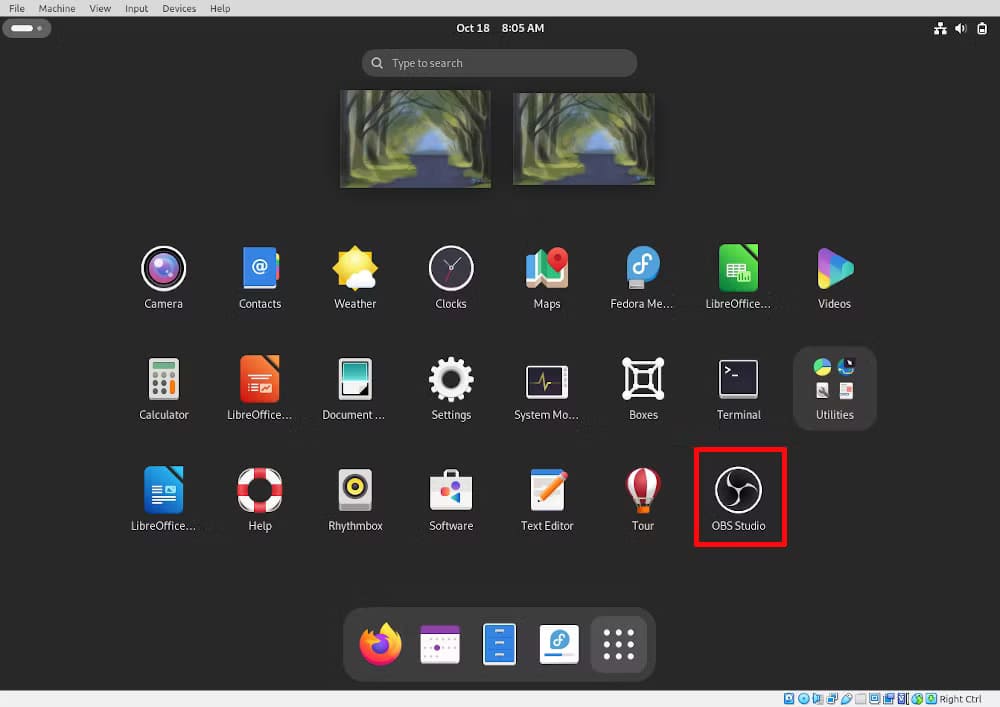 linux-fedora-obs-1 خطوات بسيطة لتثبيت OBS Studio على نظام Linux